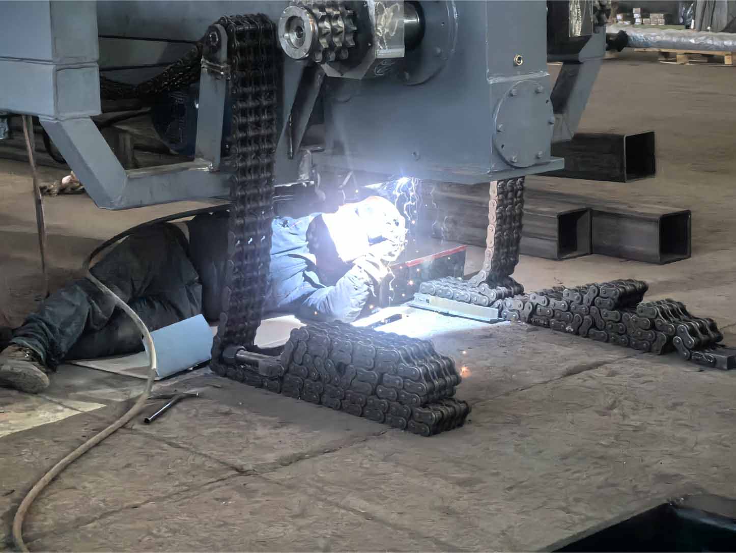 Bundle extractor welding and processing